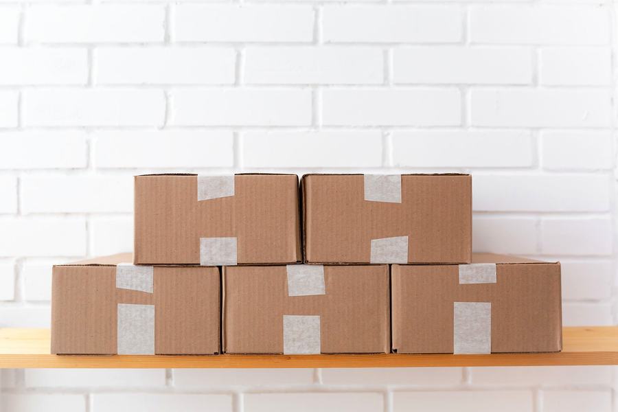 Sealed cartons from several vendors consolidated into one delivery